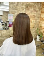 美容室レゴ(REGO)&nbsp;赤味を抑えたブラウンカラー