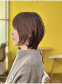 大人ウルフレイヤー＋生コラパーマ＋白髪ぼかし