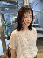 パープル(PURPLE)&nbsp;前髪カット/オン眉/レイヤーカット/ウルフカット