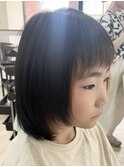 顔周りレイヤーキッズカット/弘前市
