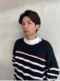 フェザーパーマ_ブルーブラックスパイキーショート