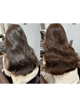 《*最高級の髪質改善トリートメント*》あなたの髪に合った施術でダメージを感じさせないヘアカラーが叶う*