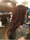 フェミニンなセミロングレイヤー