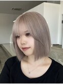 グレージュカラー10代20代ハイトーンブリーチカラー