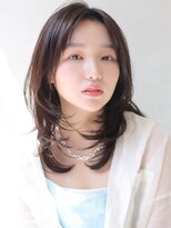 アイニティ(Inity)&nbsp;[Inity]アッシュブラック×レイヤー[髪質改善/心斎橋/縮毛矯正]