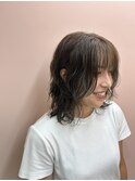 【room.shinsaibashi/植松さくら】パーマ×カーキグレージュ