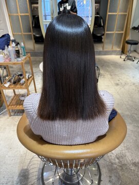 ロンド シャルム 吉祥寺(Lond charme) オリーブグレー/ボブ/顔周り/小顔/レイヤー/髪質改善/縮毛矯正