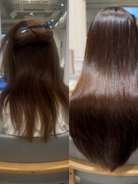ラベスト キョウト(LOVEST) 髪質改善縮毛矯正/before~after