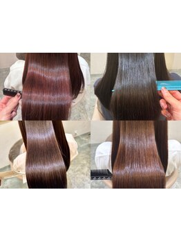 髪のダメージを最小限に抑えた縮毛矯正が自慢！ダメージレスの縮毛矯正で、ナチュラルな仕上がりに◎