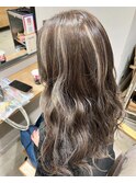 韓国ヘアレイヤーカットダブルハイライトカラー【Lapista池袋】