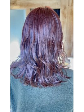 ストーク(stoked) 透明感ピンクグレージュ X ゆるふわレイヤー