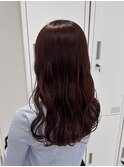 カシスレッド×ナチュラルロング