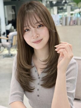 ナナローネス 渋谷(nana loness) ロングレイヤー　ミディアムレイヤー　顔周りレイヤー　韓国巻き