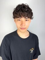 ヘアデザイン アンジェロカフェ(Hair Design Angelo cafe) スペインカールメメンズショート 【20代30代40代】