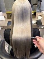 ヘアメイク アース 本庄早稲田店(HAIR & MAKE EARTH)&nbsp;ナチュラルベージュ_韓国ヘア_シルク縮毛_ヨシンモリ