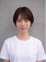 ミラリー 横浜(Mirareee)&nbsp;大人ショートボブ丸みショートカットマッシュショート前髪あり