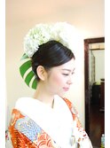 ウエディング髪型生花髪飾り　BELL因幡雄太