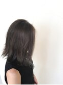 透明感のある切りっぱなしボブ