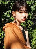 ショートボブ×インナーカラー