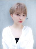 オススメショート ミルクティーベージュ
