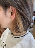 イヤリングカラーカラーボブスタイル