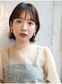 【DaVin中目黒】大人可愛い外ハネボブ　シアーブラウン