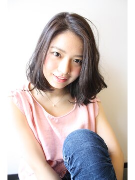 トゥーリ 藤崎店(tuuli) 20代30代40代50代ひし形デジタルパーマエアリーミディ黒髪