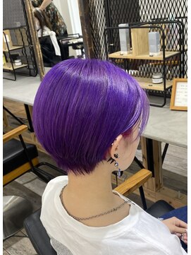 遊人 レン(REN) ディープパープル_ラベンダーパープル_前髪無しショート