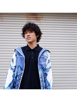 リッジ(ridge) スパイラルパーマ　メンズカジュアル