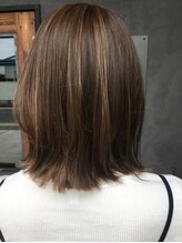 ＊大人女子に大好評♪外ハネボブ×立体感ハイライト＊