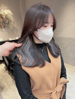 ロンド レア 天神大名店(Lond Le’a)&nbsp;インナーカラー/ボブ//顔まわり/ミルクティー/ケアブリーチ/大名