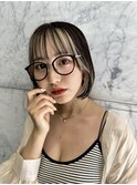 マチルダボブ×インナーグレージュ【髪質改善/縮毛矯正】