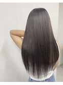 前髪 ダブルカラーで作る☆ダークシルバーカラー 小岩