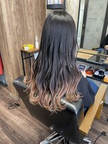 ラル(Lull)&nbsp;【ミルクティー×グラデーションカラー】バレイヤージュ