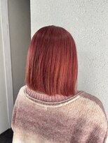 アジールヘア 所沢プロペ通り店(agir hair)&nbsp;ピンクブラウン切りっぱなしボブ美髪っケアブリーチ練馬所沢