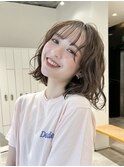 ボブパーマ／カールスタイル／切りっぱなしボブ