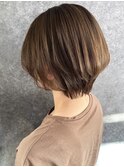 ショートボブ/グラーデーションボブ/ハンサムショート/韓国