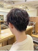 マッシュパーマ/波巻きツイスパパーマ/前髪パーマ/メンズ