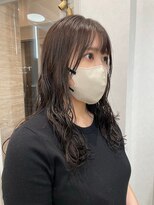 ポジ(poji)&nbsp;髪質改善カラー　パーマ　ブラウンカラー　ミディアム