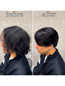 アッシュ 桜木町店(Ash) 横浜”曲がる縮毛矯正ニュアンスメンズ縮毛矯正