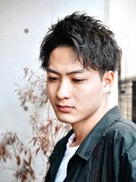 インフィニス 恵比寿(Infinis)&nbsp;ショートアップバングメンズカットパーマ刈り上げツーブロック
