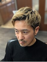 グラスヒビキ スパイキーショートパーマ