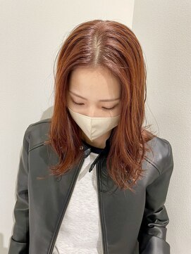 トンネルヘアー(Tunnel hair) アプリコットオレンジ