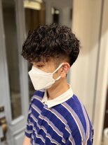 アシャドットオム(asha.HOMME)&nbsp;ウェーブパーマスタイル