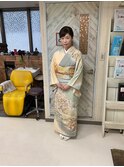 訪問着着付け、和装ヘアーセット