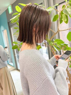 ノエ トトン(noe tton) ホワイトグレージュ/デジタルパーマ/チェリーブラウン/名駅a33