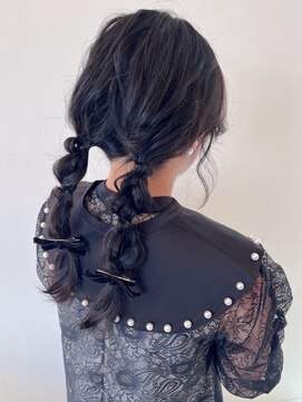 ルーブル(Louvre) 【Louvre】ツイン編みおろし/ヘアセット/ヘアアレンジ