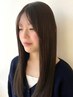 前髪縮毛矯正・顔周り縮毛矯正＋髪質改善トリートメント＋カット￥14000