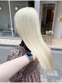 ◎ブロンドハイトーンカラーデザインカラーアンブレラカラー金髪