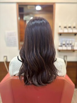 ムードコア 関内店(mu;d Coa) ロング　ピンクブラウン